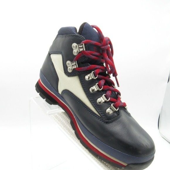 Timberland Euro Hiker Size 9.5 M Red Boots R3A8 - Picture 4 of 8